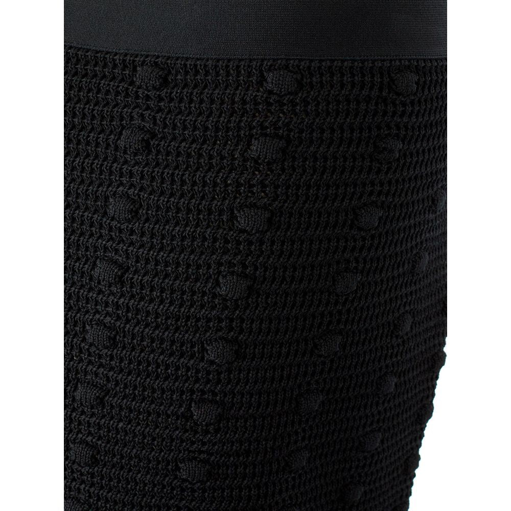 Bottega Veneta Black Cotton Skirt