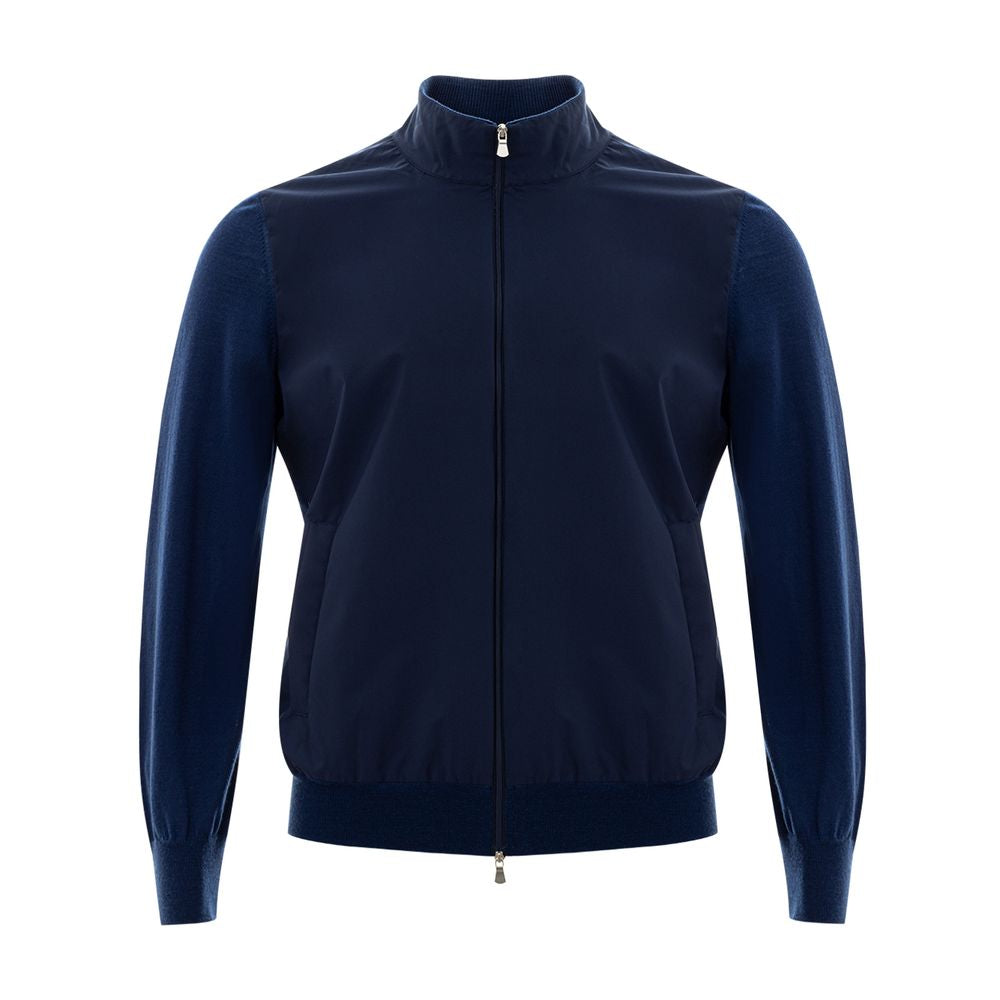 Gran Sasso Blue Wool Cardigan