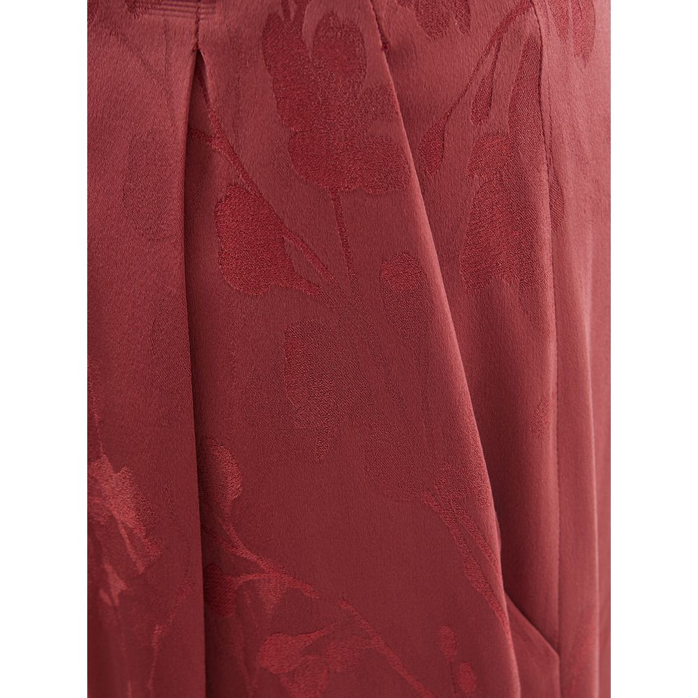 Lardini Red Acetate Jeans & Pant