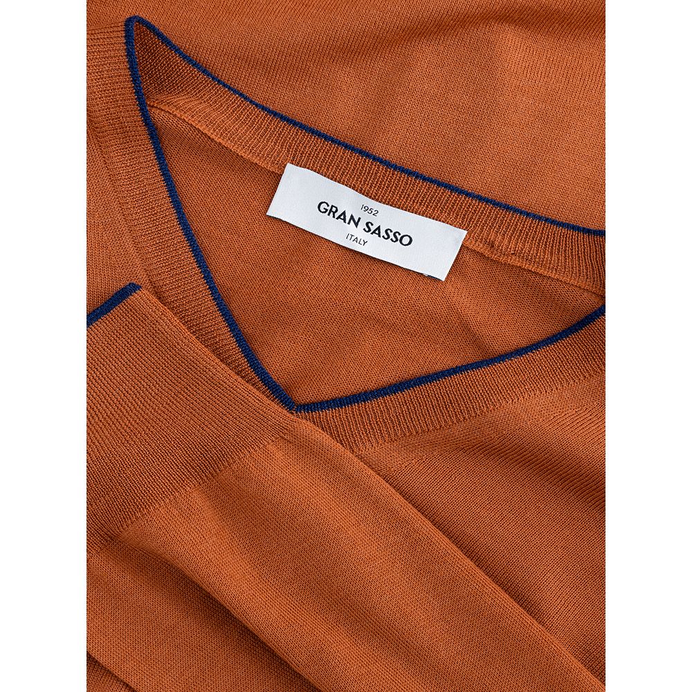 Gran Sasso Orange Wool Sweater