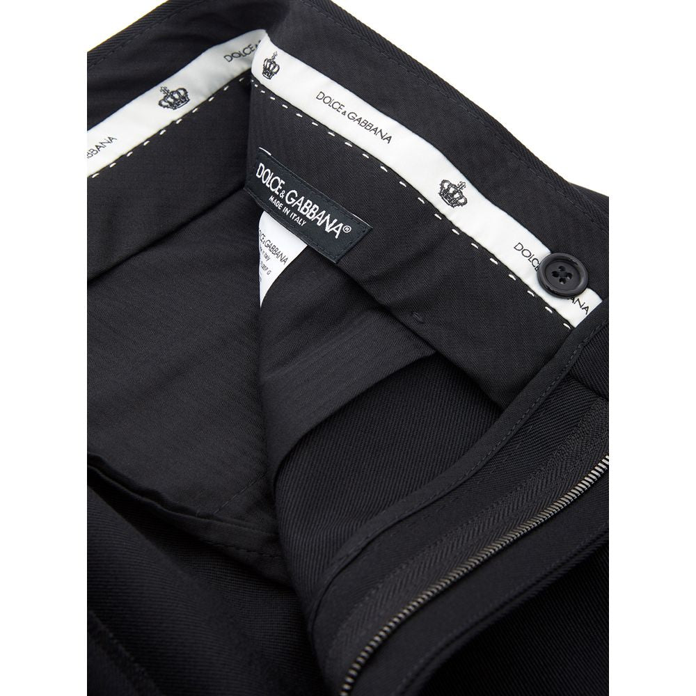 Dolce & Gabbana Black Polyester Jeans & Pant