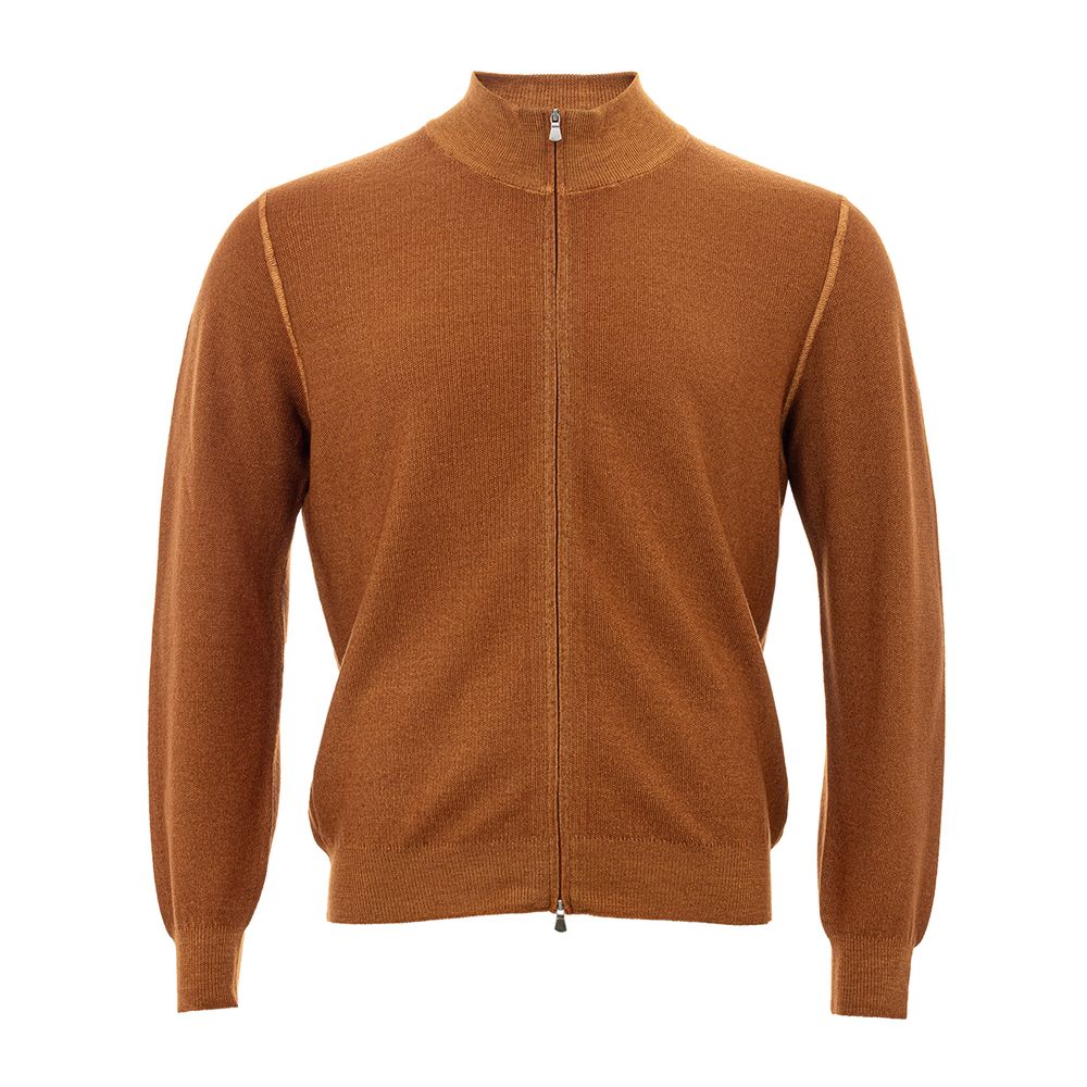 Gran Sasso Orange Wool Cardigan