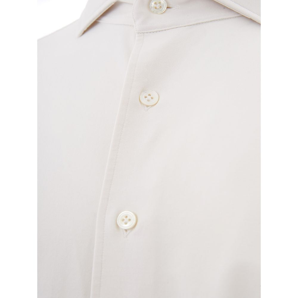 Lardini White Cotton Shirt