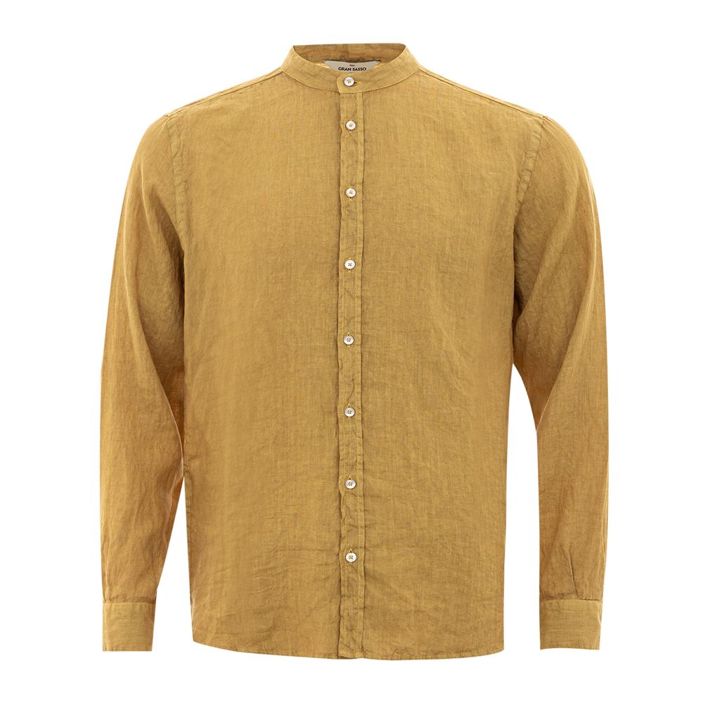 Gran Sasso Gold Linen Shirt