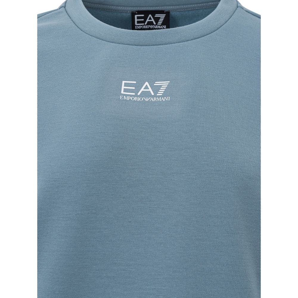 EA7 Emporio Armani Blue Polyester Sweater