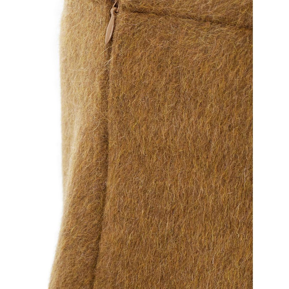 Bottega Veneta Brown Wool Skirt
