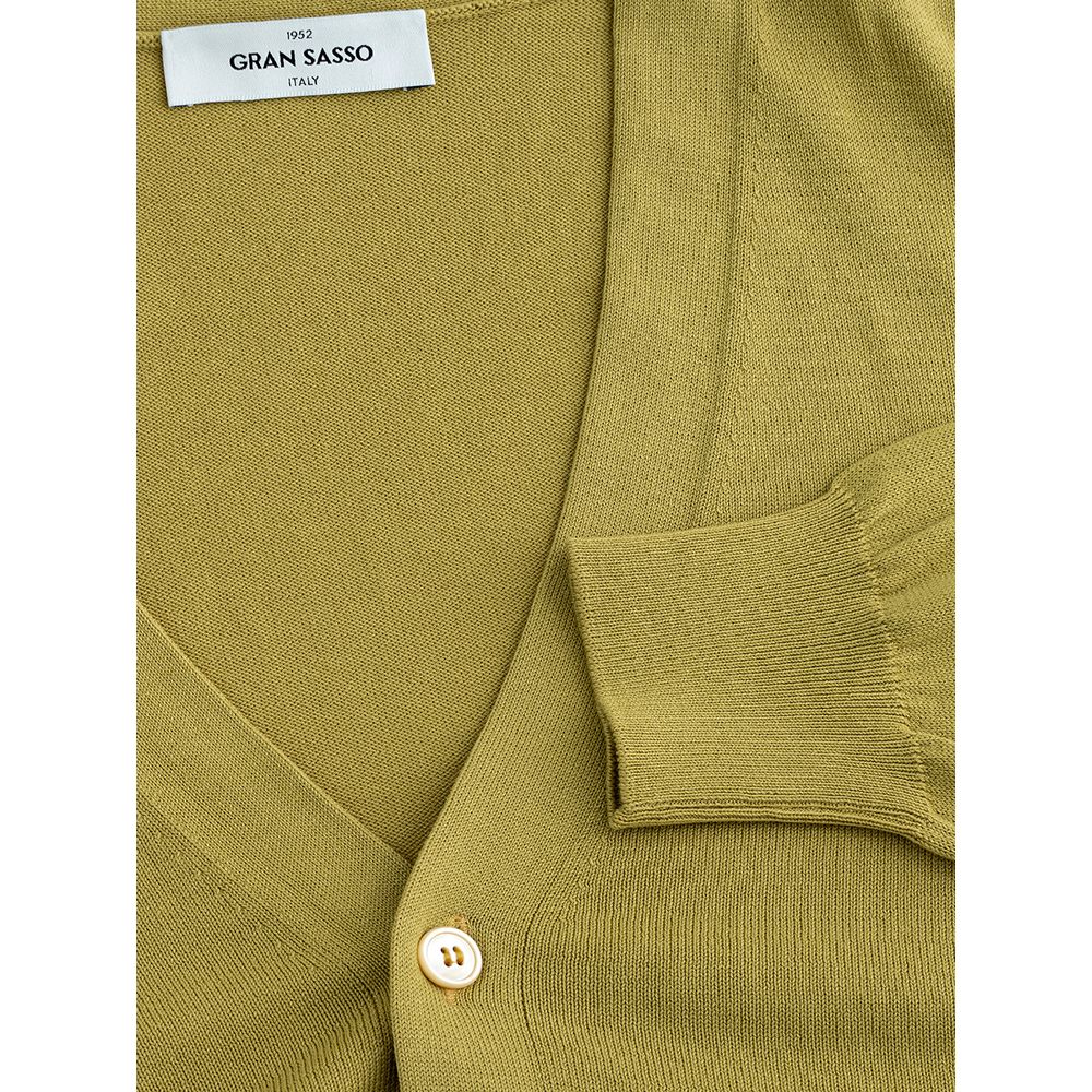 Gran Sasso Yellow Wool Cardigan