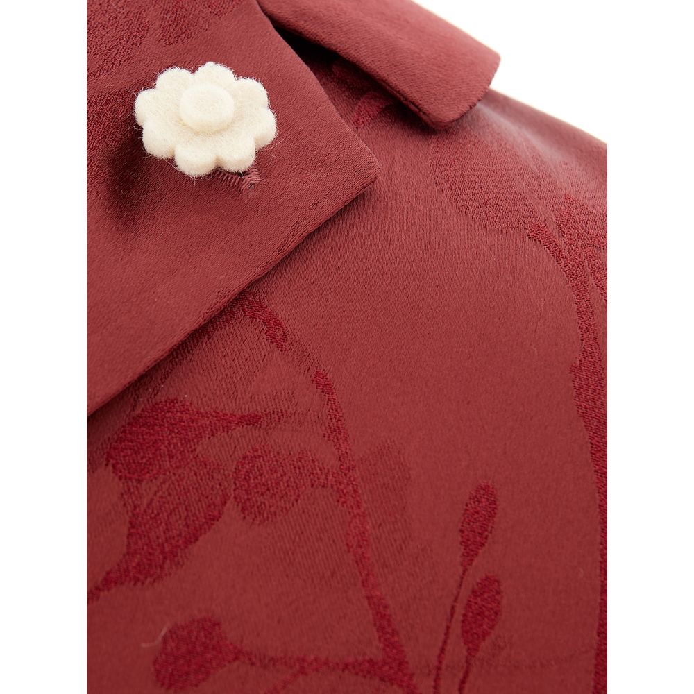 Lardini Red Acetate Shirt