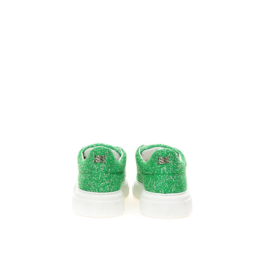 Casadei Green Leather Sneaker