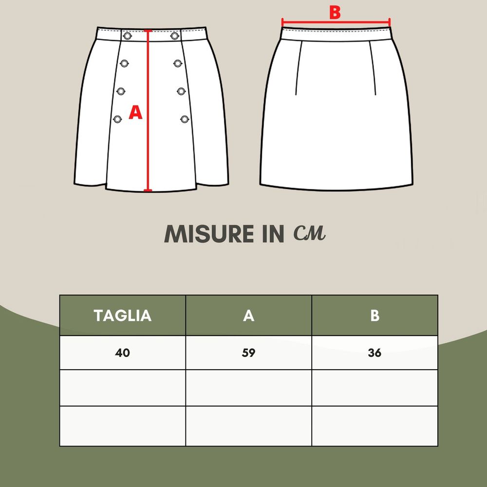 Lardini Gray Wool Skirt