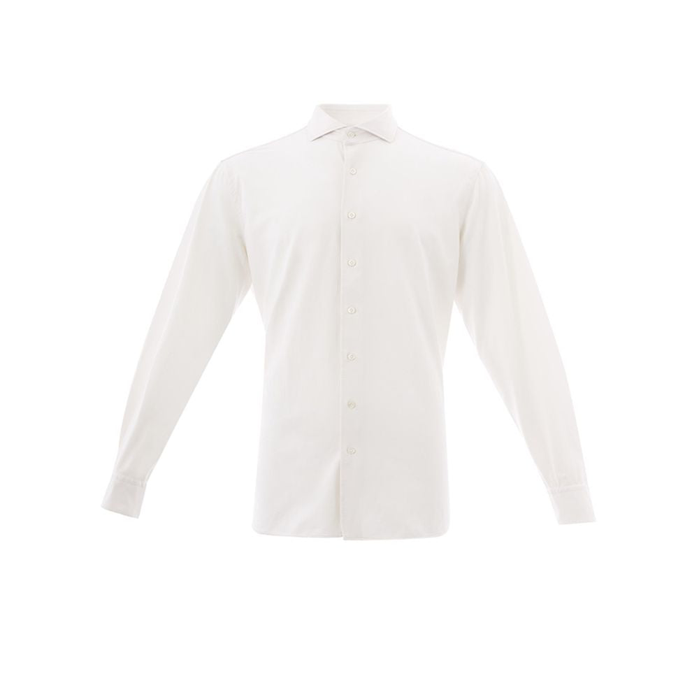Lardini White Cotton Shirt