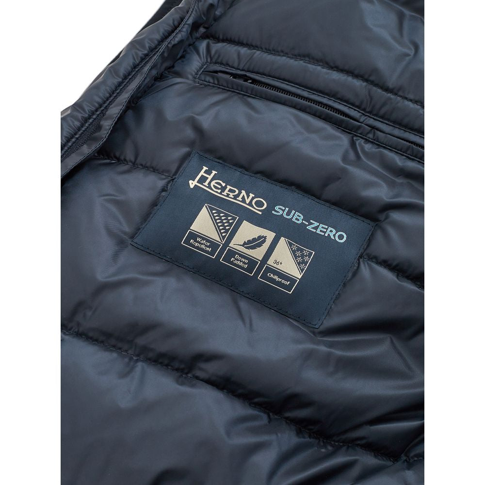 Herno Blue Polyester Jacket