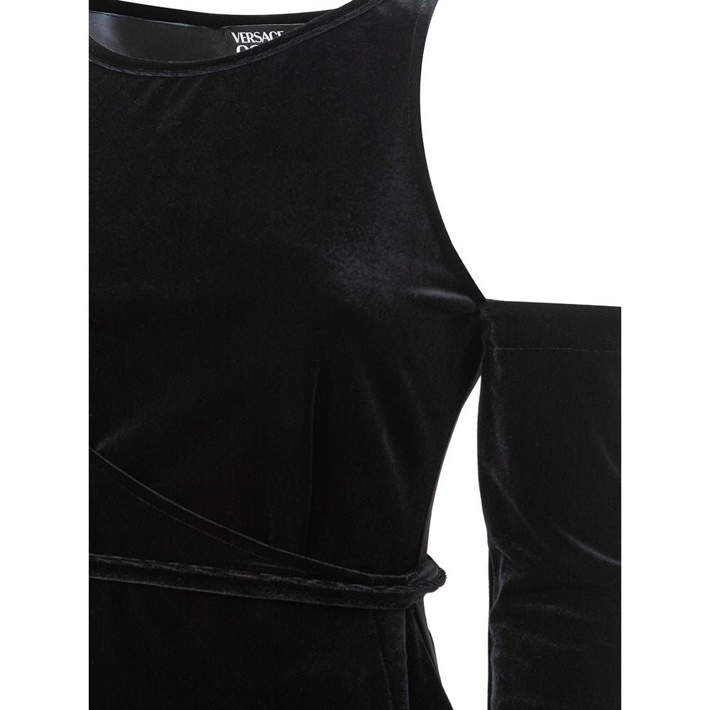 Versace Jeans Black Polyester Suits & Blazer