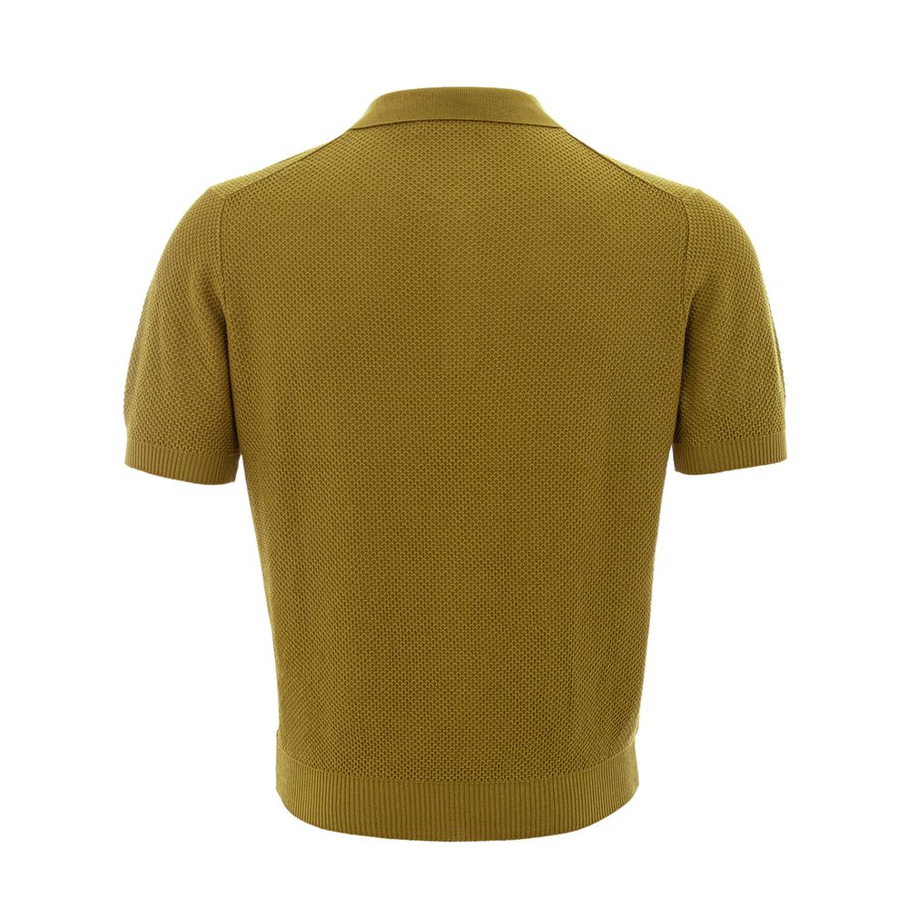 Gran Sasso Green Cotton Polo Shirt