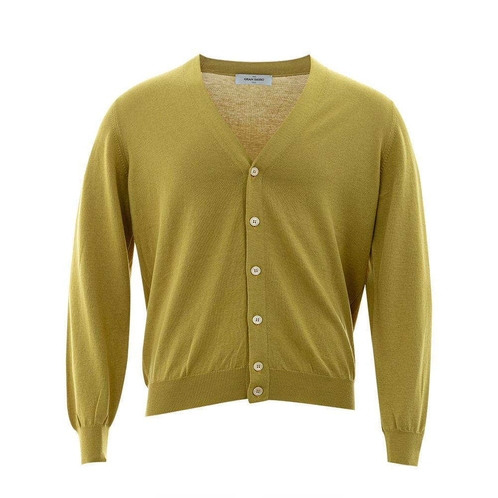 Gran Sasso Yellow Wool Cardigan