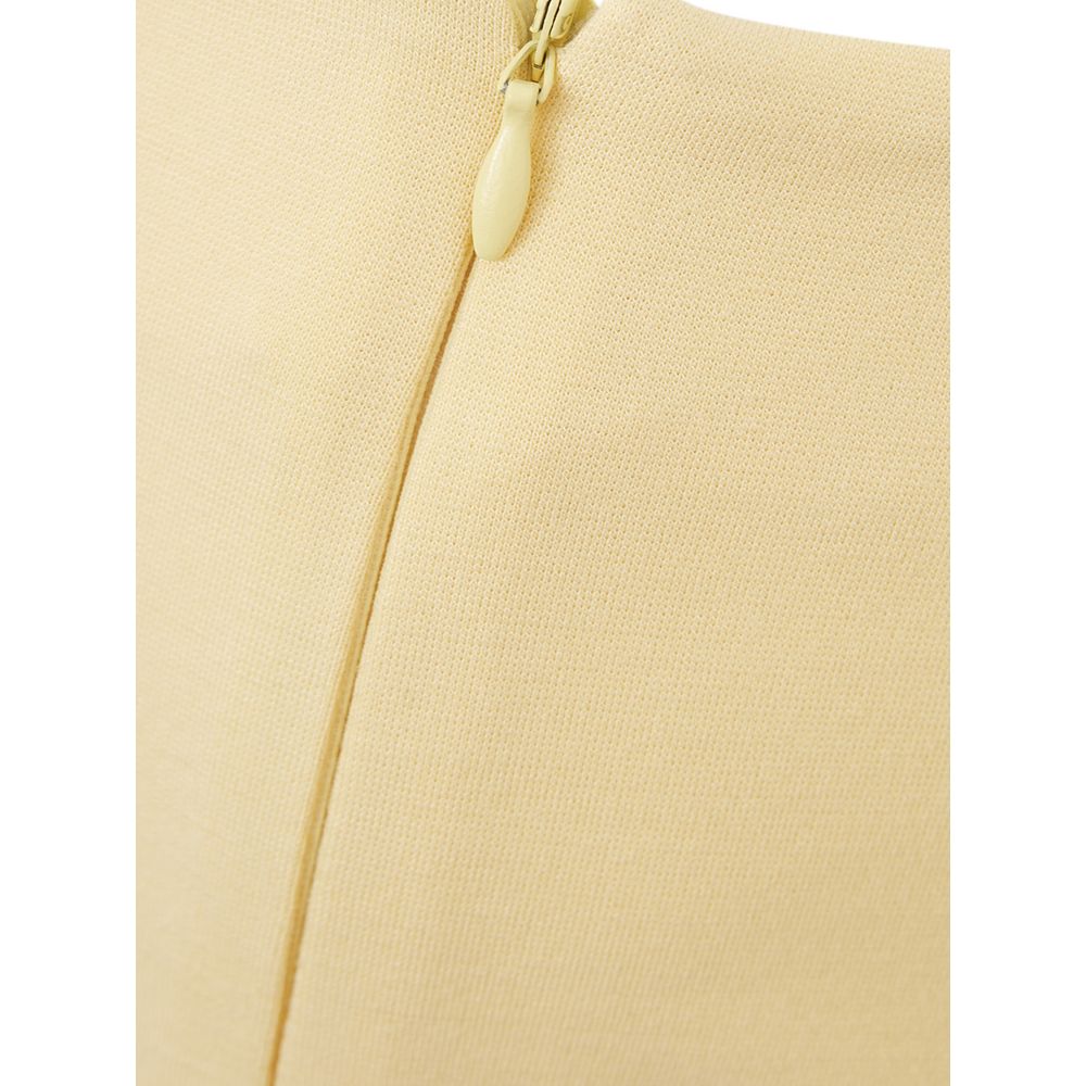 Lardini Yellow Viscose Skirt