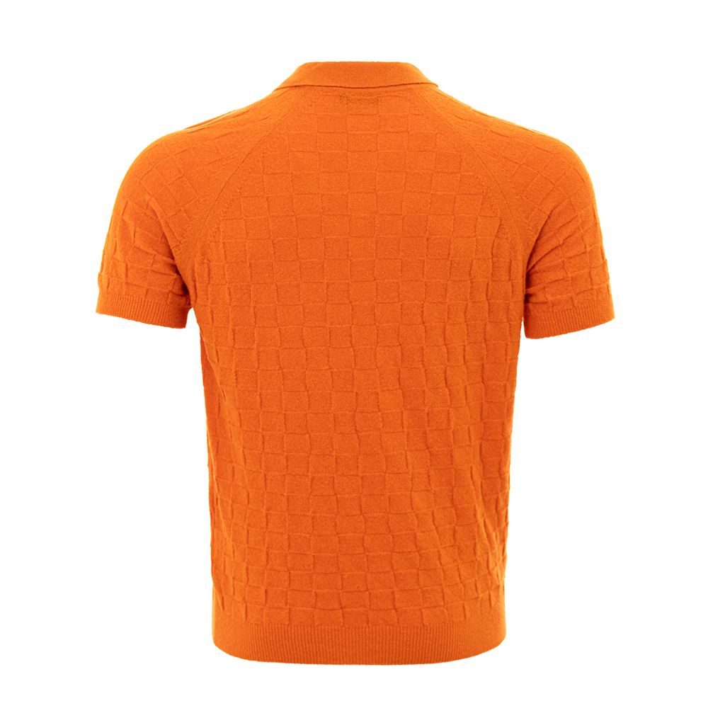 Gran Sasso Orange Cotton Polo Shirt
