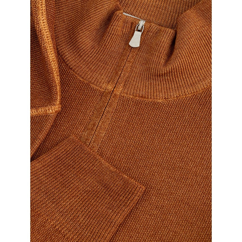 Gran Sasso Orange Wool Cardigan