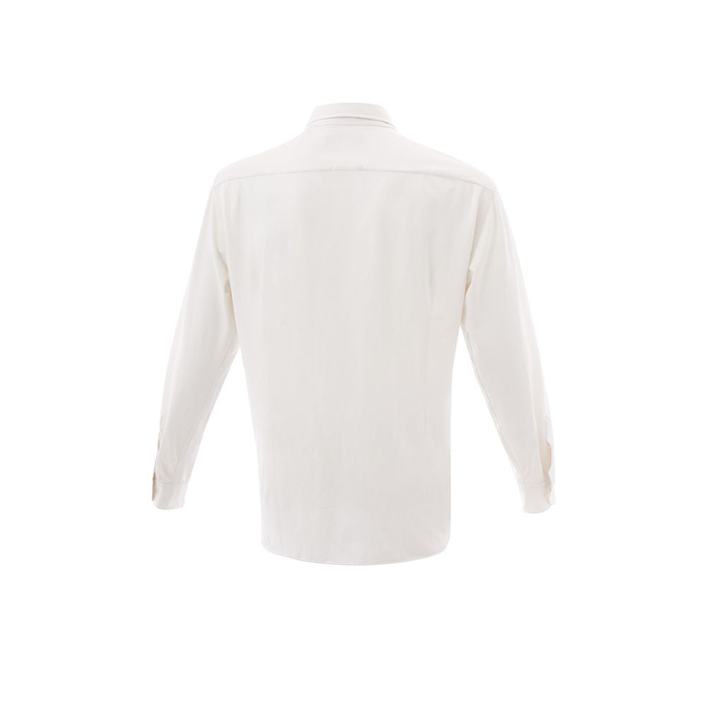 Lardini White Cotton Shirt
