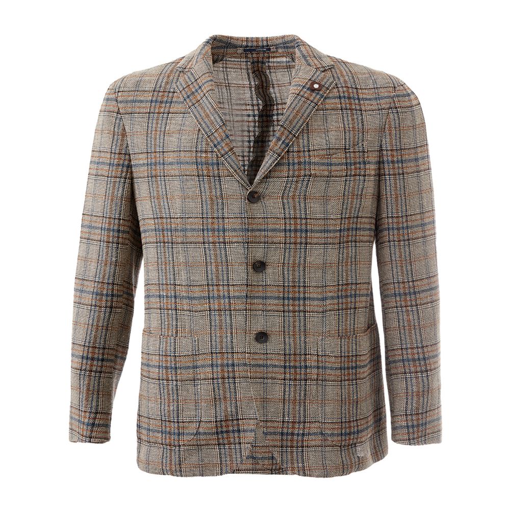 Lardini Multicolor Linen Jacket