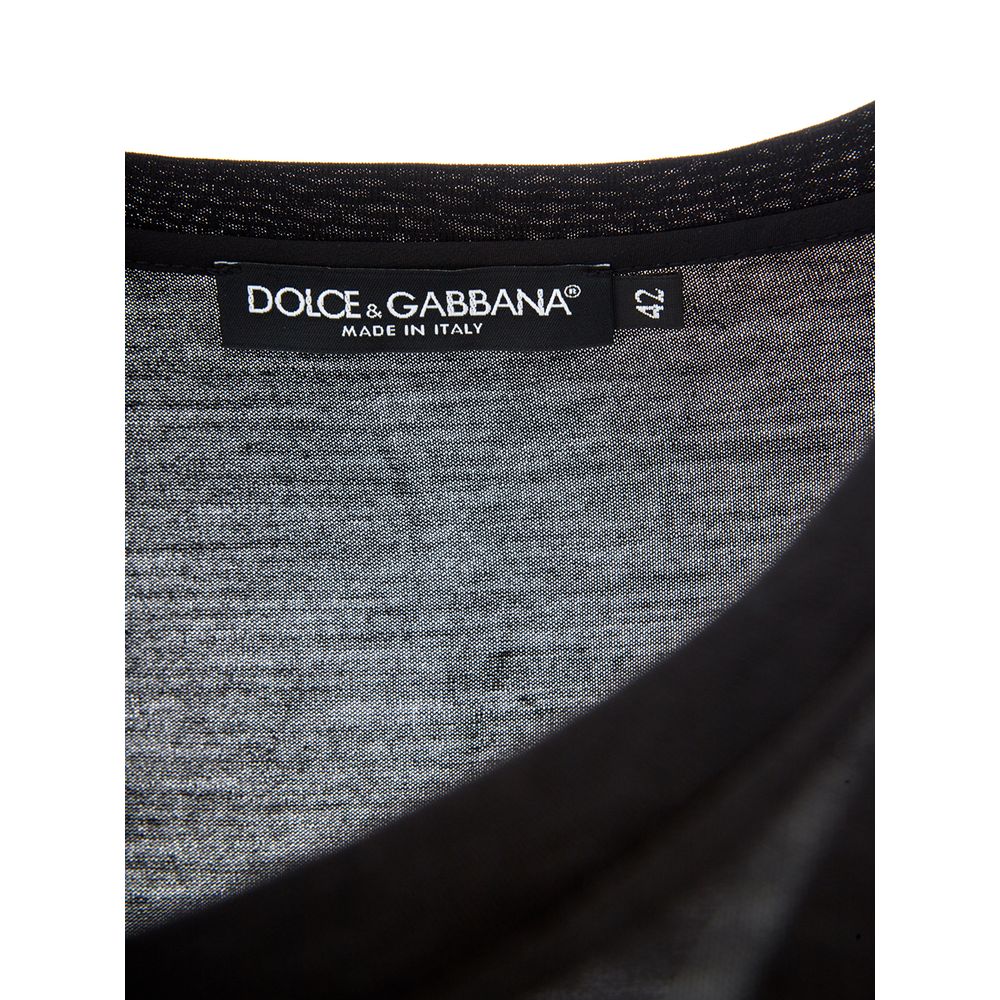 Dolce & Gabbana Black Cotton Tops & T-Shirt