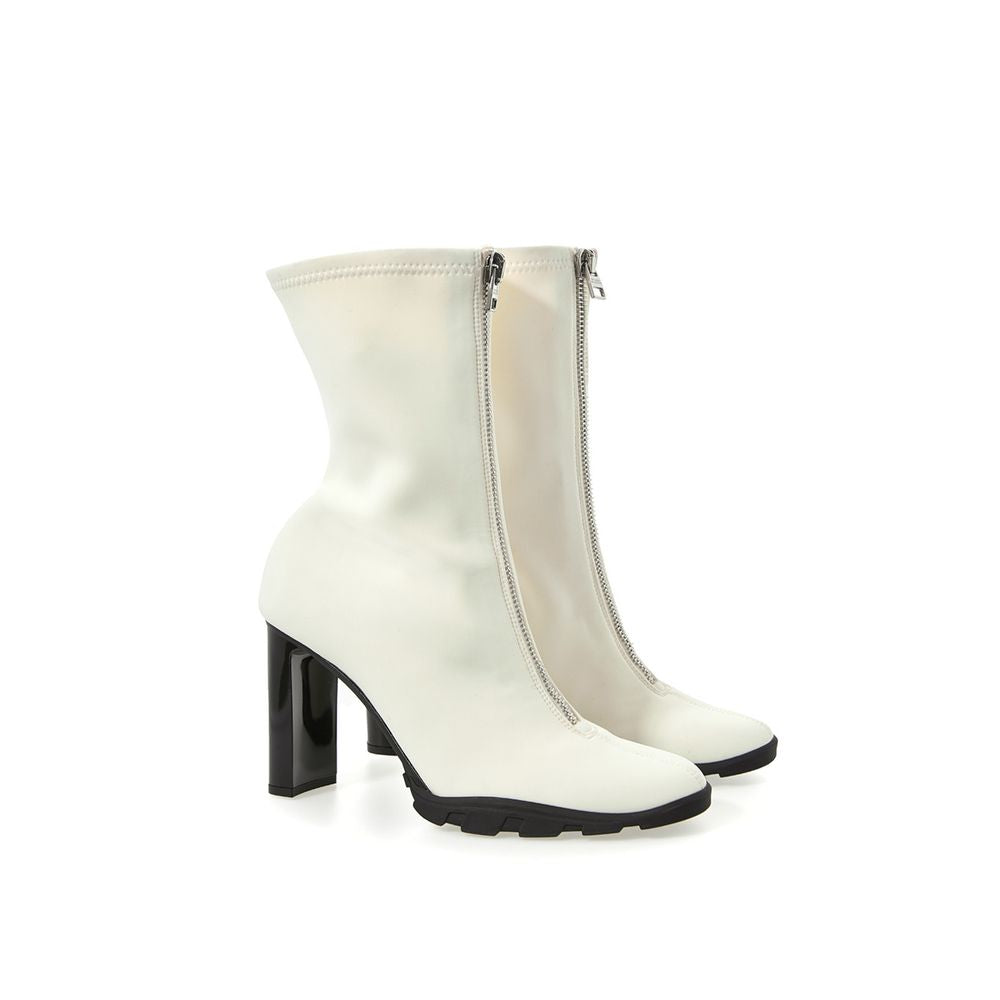 Alexander McQueen White Neoprene Boot