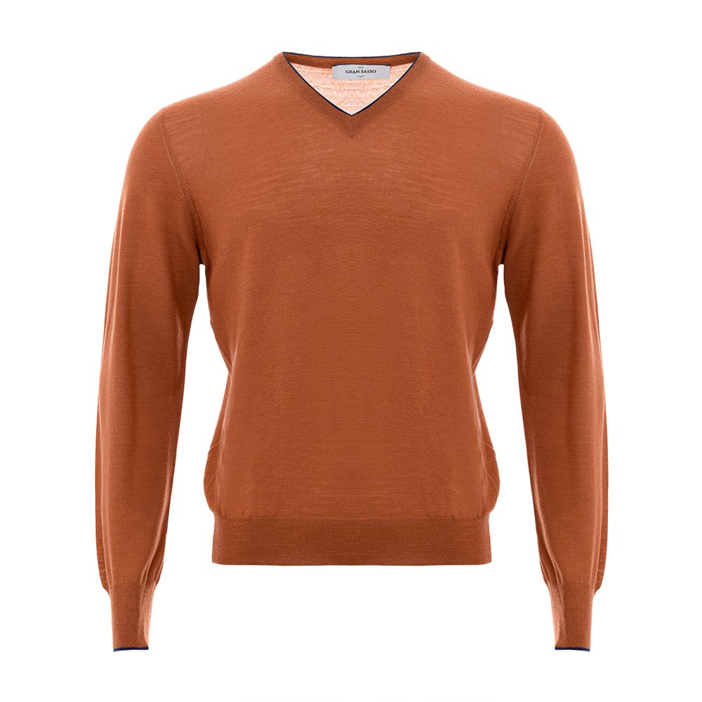 Gran Sasso Orange Wool Sweater