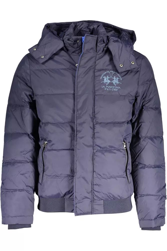 La Martina Blue Polyamide Jacket