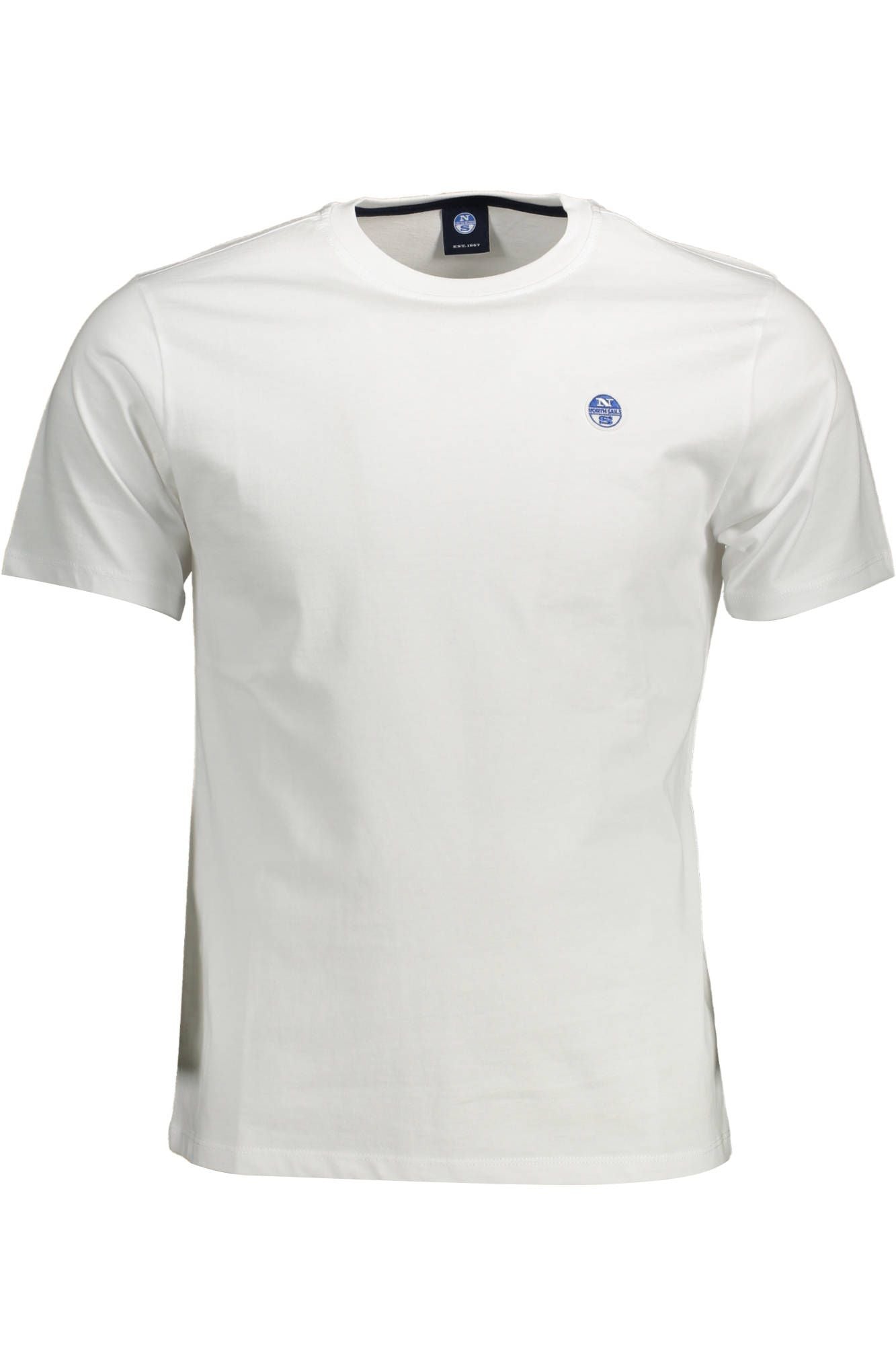 North Sails Elegant White Round Neck Cotton Tee
