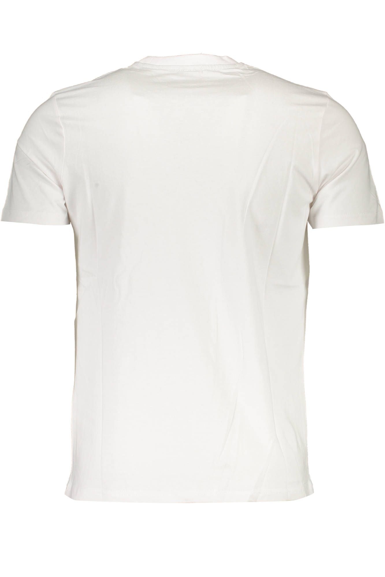 North Sails Sleek White Round Neck Tee with Logo Detail