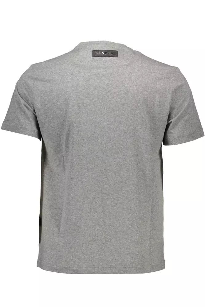 Plein Sport Gray Cotton T-Shirt