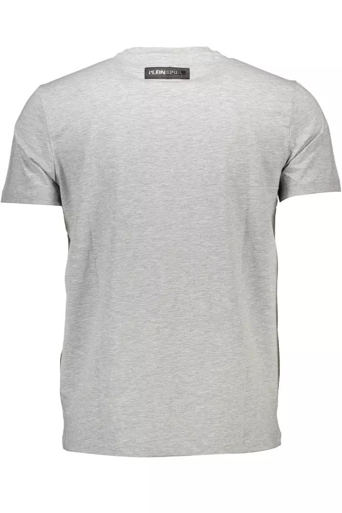 Plein Sport Gray Cotton T-Shirt