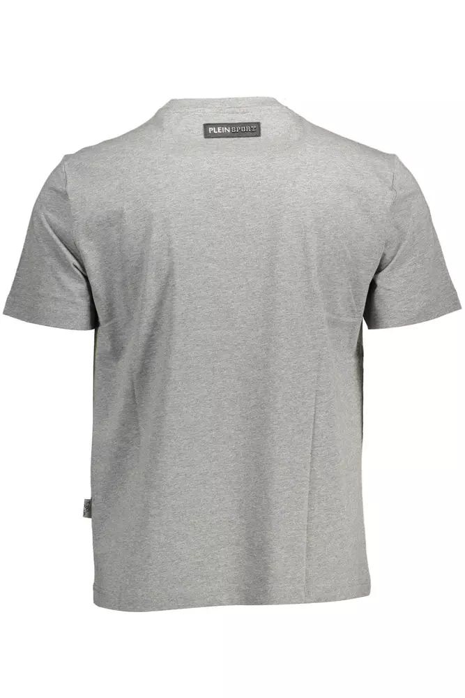Plein Sport Gray Cotton T-Shirt
