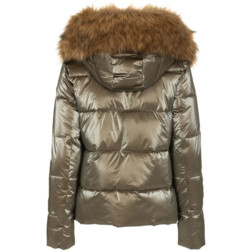 Imperfect Brown Polyamide Jackets & Coat