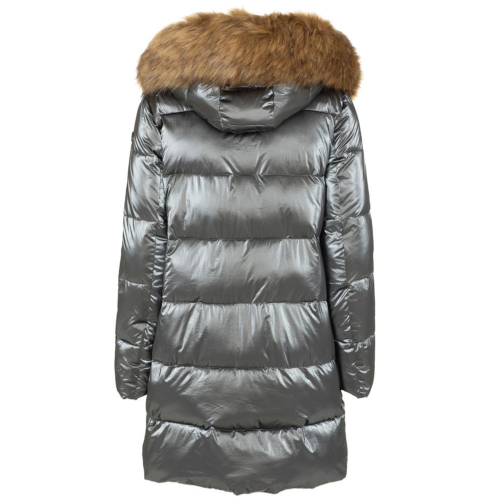 Imperfect Gray Polyamide Jackets & Coat