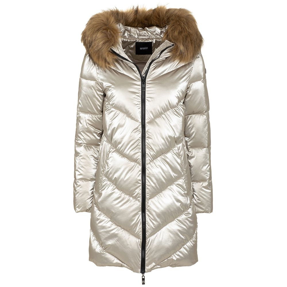 Imperfect Grey Polyamide Jackets & Coat