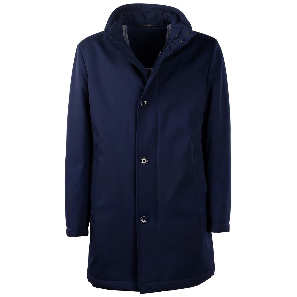Made in Italy Blue Wool Vergine Jacket
