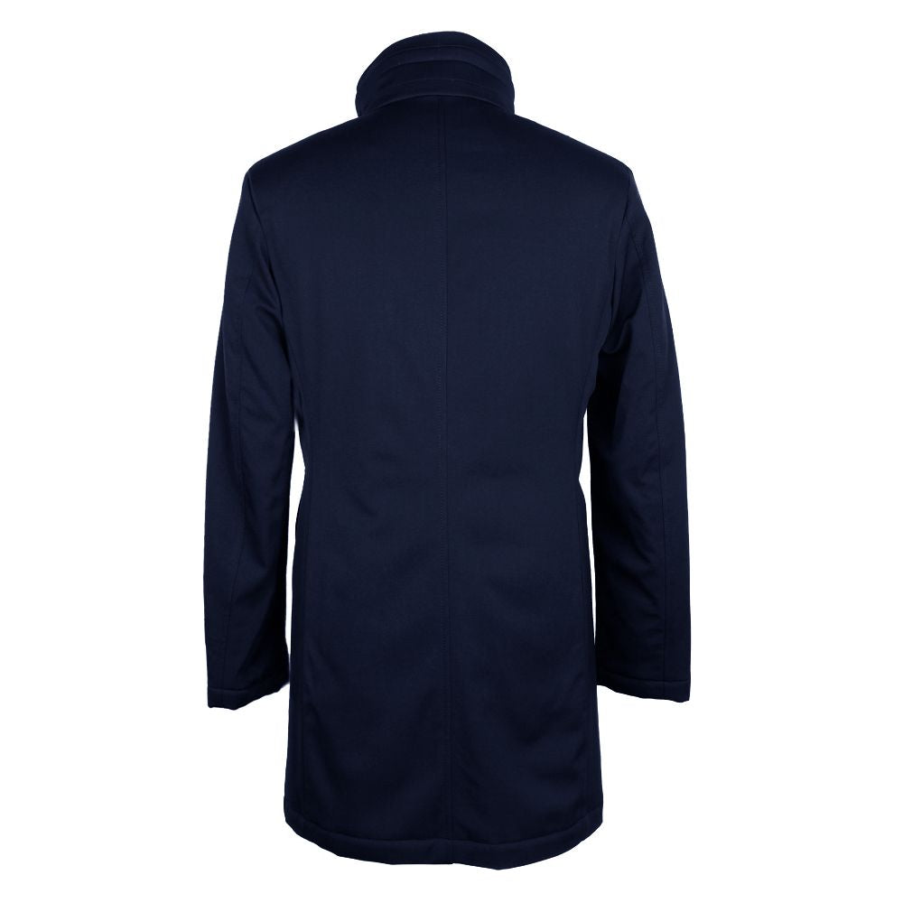 Made in Italy Blue Wool Vergine Jacket