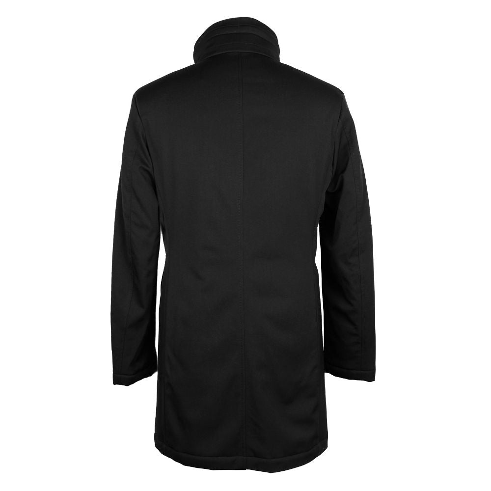 Made in Italy Black Wool Vergine Jacket