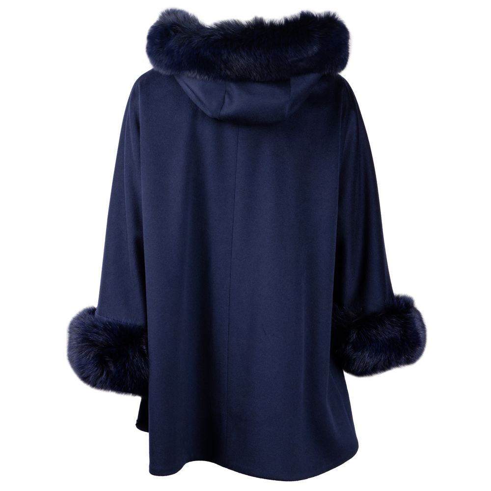 Made in Italy Blue Wool Vergine Jackets & Coat