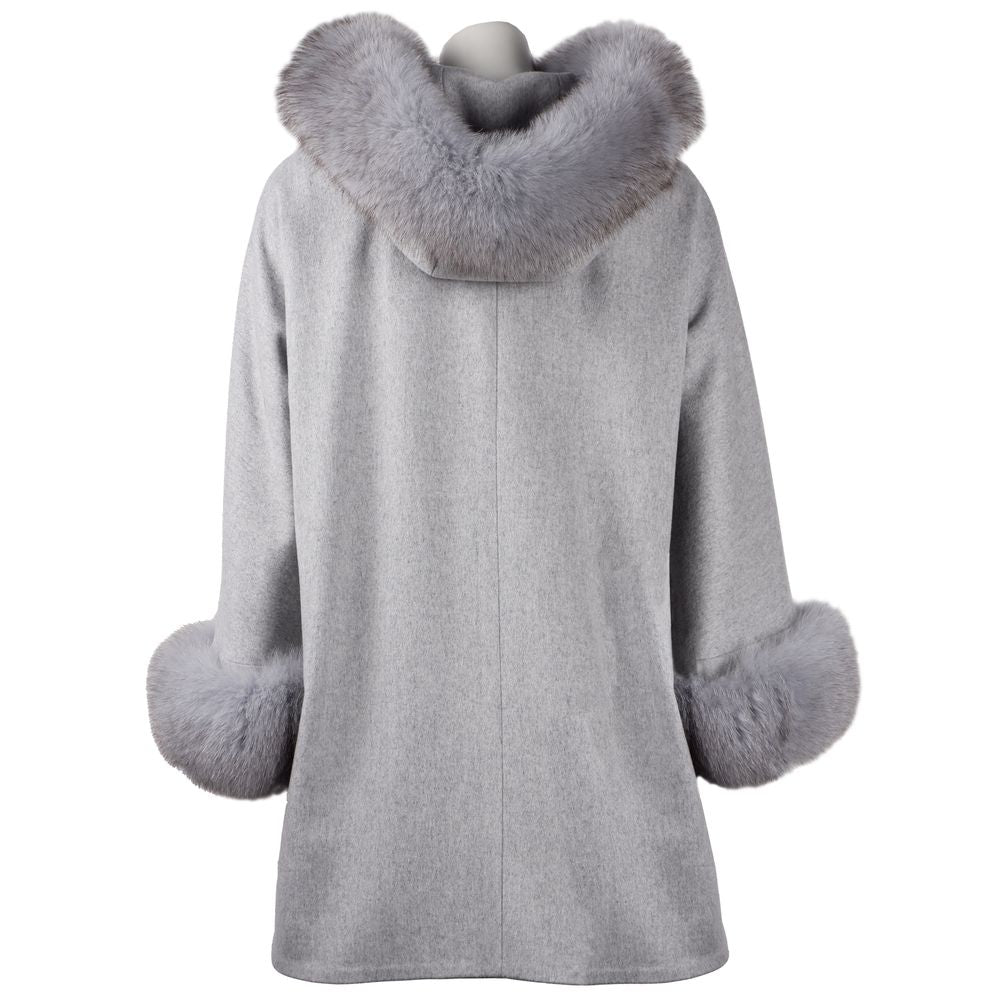 Made in Italy Gray Wool Vergine Jackets & Coat