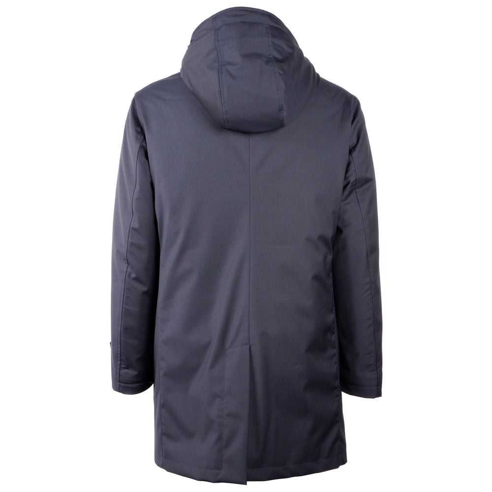 Made in Italy Blue Wool Vergine Jacket