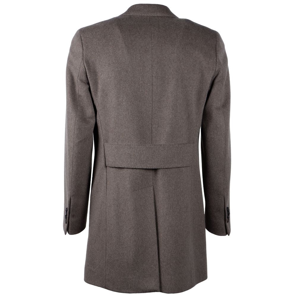 Made in Italy Brown Wool Vergine Jacket