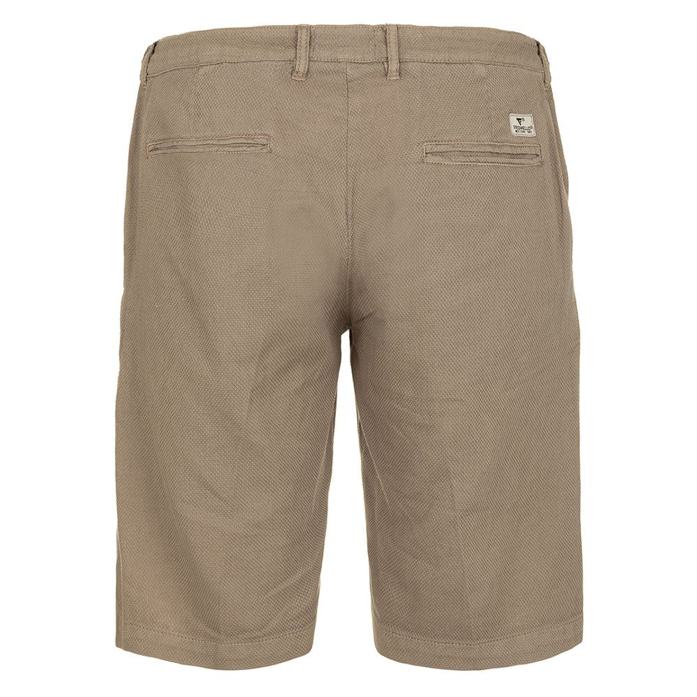 Fred Mello Beige Cotton Short