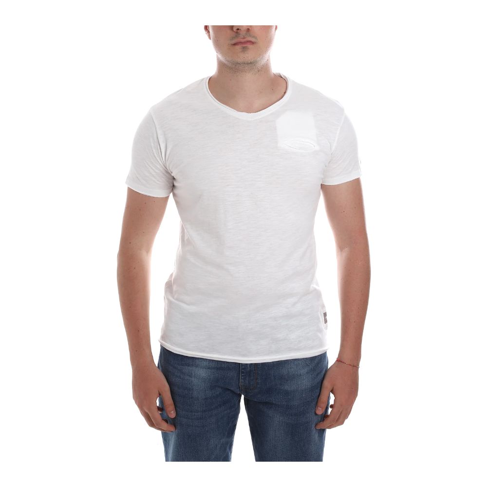 Yes Zee White Cotton T-Shirt