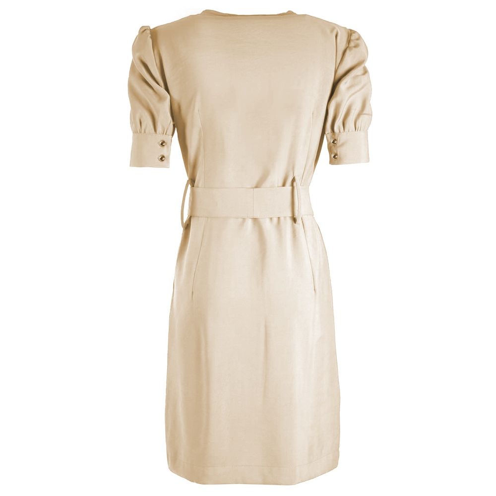 Yes Zee Beige Viscose Dress