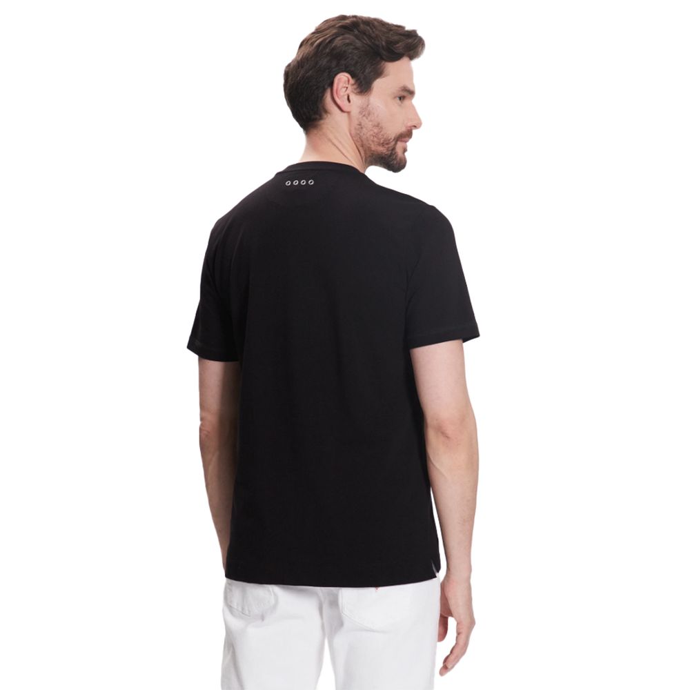La Martina Black Cotton T-Shirt