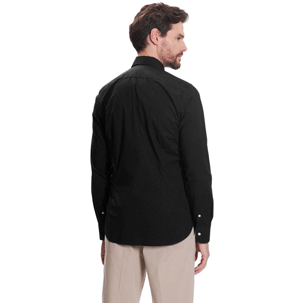 La Martina Black Cotton Shirt