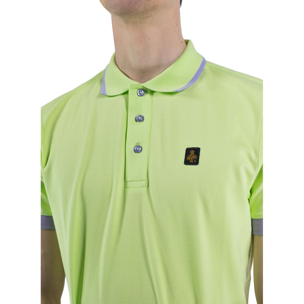 Refrigiwear Green Cotton Polo Shirt