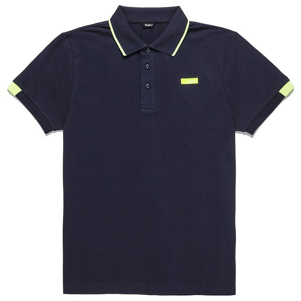Refrigiwear Blue Cotton Polo Shirt
